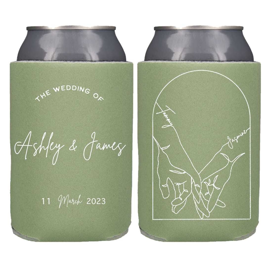 Wedding Favors Cheap Personalized Can Koozies Personalized